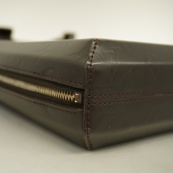 LOUIS VUITTONAuth Monogram Glace Erwin M46580 Men's Handbag,Tote Bag Coffee - Picture 6 of 10